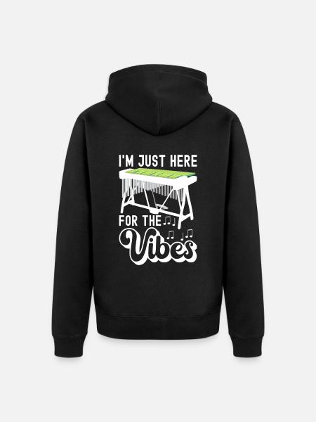 Vibraphon, vibraphonist - Unisex Premium Organic Zip Hoodie - black