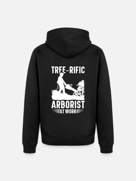 Arborist Baumpfleger Baumkletterer Baumklettern - Unisex Premium Bio Zip Hoodie - Schwarz