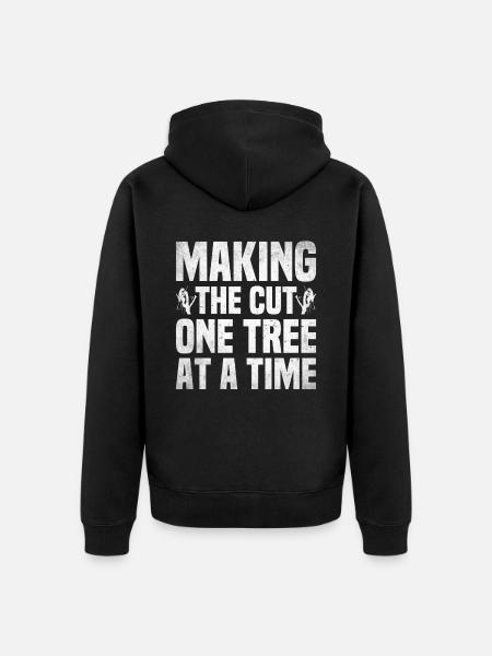 Arborist Baumpfleger Baumkletterer Baumklettern - Unisex Premium Bio Zip Hoodie - Schwarz