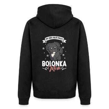 Bolonka Zwetna Mama - Veste à capuche bio Premium Unisexe - noir - Dos - Nico (187cm)