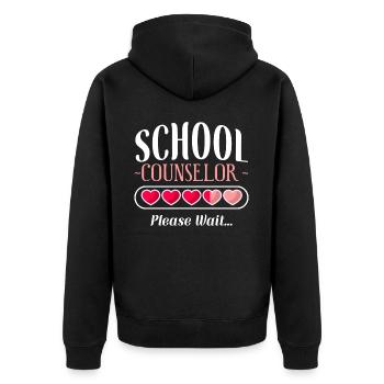 Conseiller scolaire Conseiller scolaire - Veste à capuche bio Premium Unisexe - noir - Dos - Nico (187cm)