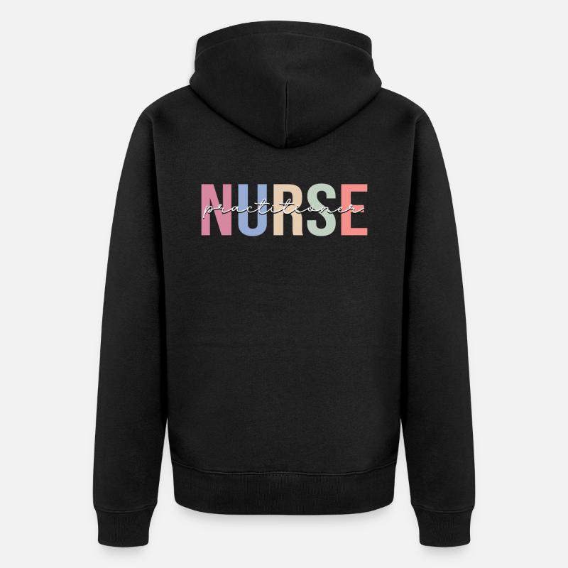 Infirmière praticienne en soins infirmiers - Veste à capuche bio Premium Unisexe - noir