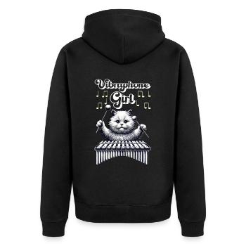 Vibraphon, vibraphoniste - Veste à capuche bio Premium Unisexe - noir - Dos - Nico (187cm)