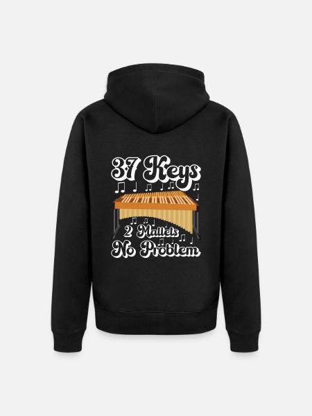 Vibraphon Vibraphonist - Unisex Premium Bio Zip Hoodie - Schwarz