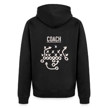 Football américain - Veste à capuche bio Premium Unisexe - noir - Dos - Nico (187cm)