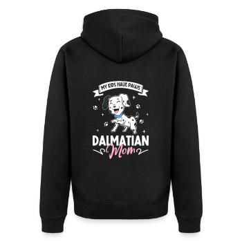 Maman dalmate - Veste à capuche bio Premium Unisexe - noir - Dos - Nico (187cm)