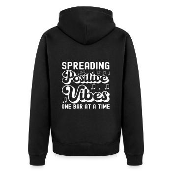 Vibraphon, vibraphoniste - Veste à capuche bio Premium Unisexe - noir - Dos - Nico (187cm)