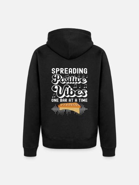 Vibraphon Vibraphonist - Unisex Premium Bio Zip Hoodie - Schwarz