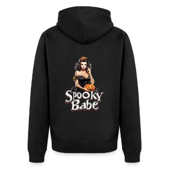 Spooky Babe Retro Black Dress Femme - Veste à capuche bio Premium Unisexe - noir - Dos - Nico (187cm)