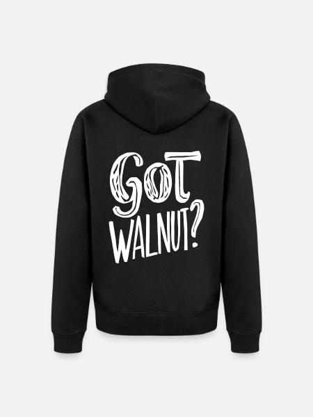 Nussbaum - Unisex Premium Bio Zip Hoodie - Schwarz