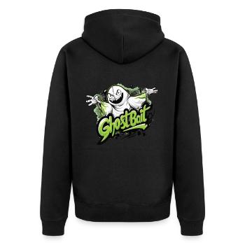 Appât fantôme Paranormal Chasseur de fantômes - Veste à capuche bio Premium Unisexe - noir - Dos - Nico (187cm)