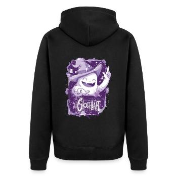 Appât fantôme Paranormal Chasseur de fantômes - Veste à capuche bio Premium Unisexe - noir - Dos - Nico (187cm)