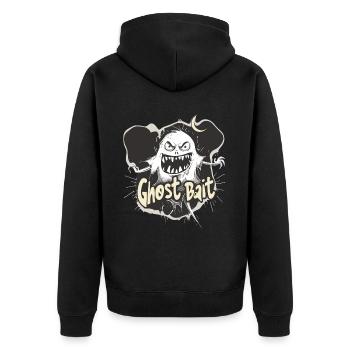 Appât fantôme Paranormal Chasseur de fantômes - Veste à capuche bio Premium Unisexe - noir - Dos - Nico (187cm)