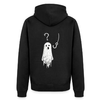 Appât fantôme Paranormal Chasseur de fantômes - Veste à capuche bio Premium Unisexe - noir - Dos - Nico (187cm)