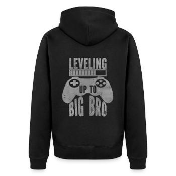 Video Games Gaming Boys Brother Teen - Unisex Premium Organic Zip Hoodie - black - Back - Nico (187cm)