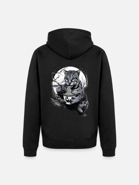Ozelot - Unisex Premium Bio Zip Hoodie - Schwarz