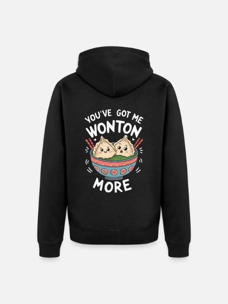 Wan-Tan - Unisex Premium Bio Zip Hoodie - Schwarz