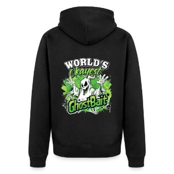 Appât fantôme Paranormal Chasseur de fantômes - Veste à capuche bio Premium Unisexe - noir - Dos - Nico (187cm)