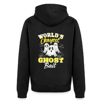 Appât fantôme Paranormal Chasseur de fantômes - Veste à capuche bio Premium Unisexe - noir - Dos - Nico (187cm)