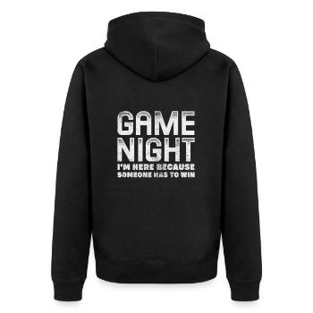 Jeux de société Jeux de société Jeux de soirée Jeux Cadeau - Veste à capuche bio Premium Unisexe - noir - Dos - Nico (187cm)
