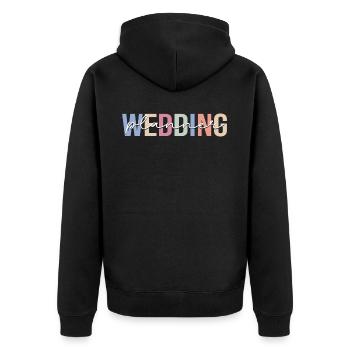 Wedding Planner Coordinateur de mariage Ververanstaltung - Veste à capuche bio Premium Unisexe - noir - Dos - Nico (187cm)