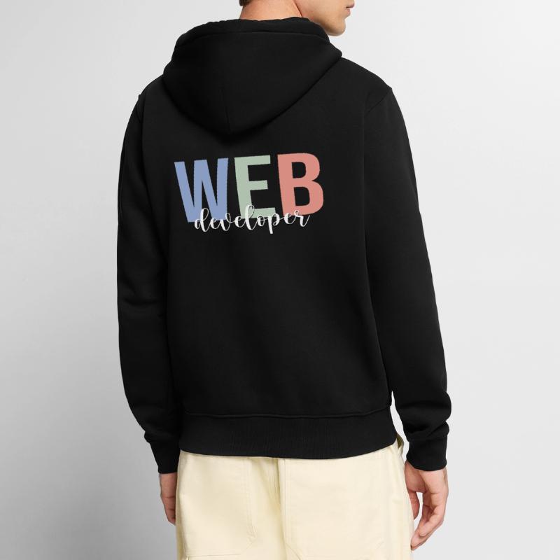 Développeur Web Codage Programmeur Programmation Veste à capuche bio Premium Unisexe