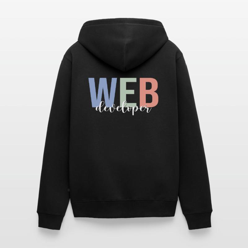 Développeur Web Codage Programmeur Programmation Veste à capuche bio Premium Unisexe