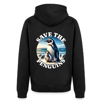 Pingouin - Veste à capuche bio Premium Unisexe - noir - Dos - Nico (187cm)