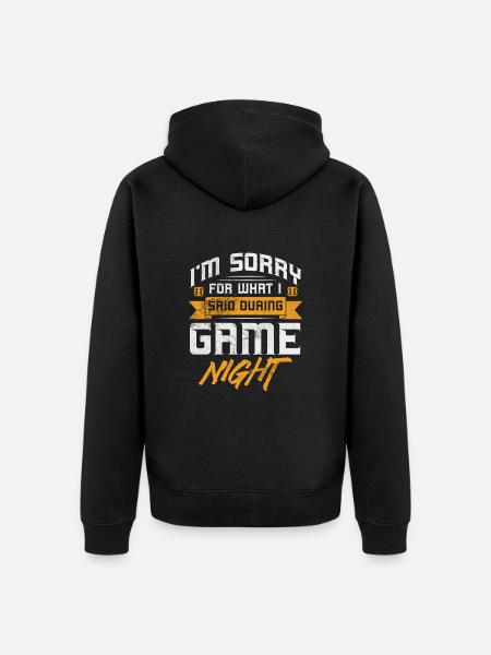 Board game - Unisex Premium Organic Zip Hoodie - black