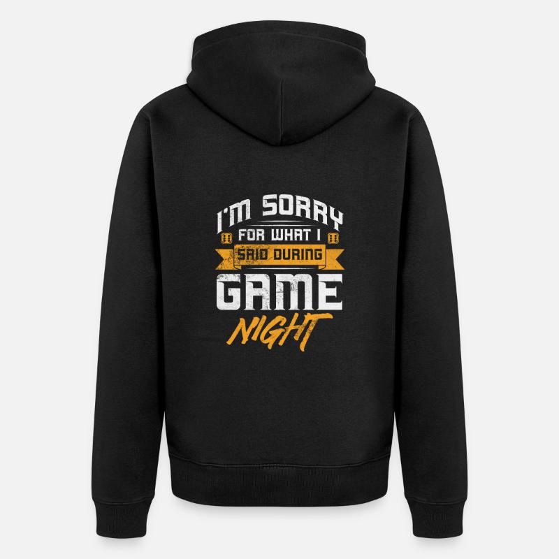 Brettspiel - Unisex Premium Bio Zip Hoodie - Schwarz