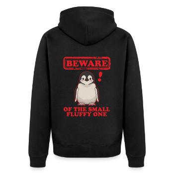 Penguin Baby Funny Penguins Gifts - Unisex Premium Organic Zip Hoodie - black - Back - Nico (187cm)