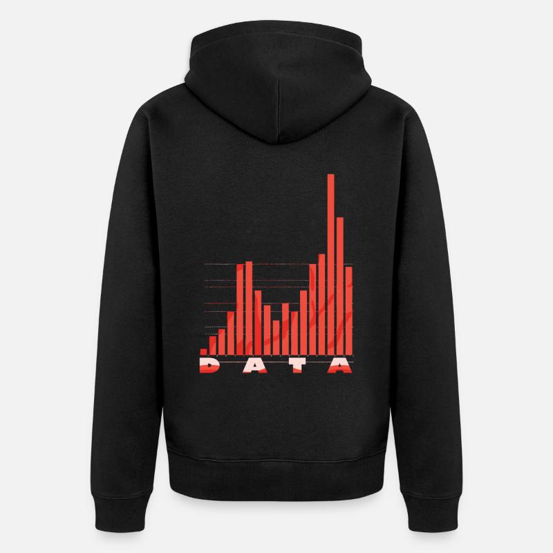 Behavioral Analyst Data Coding - Unisex Premium Organic Zip Hoodie - black
