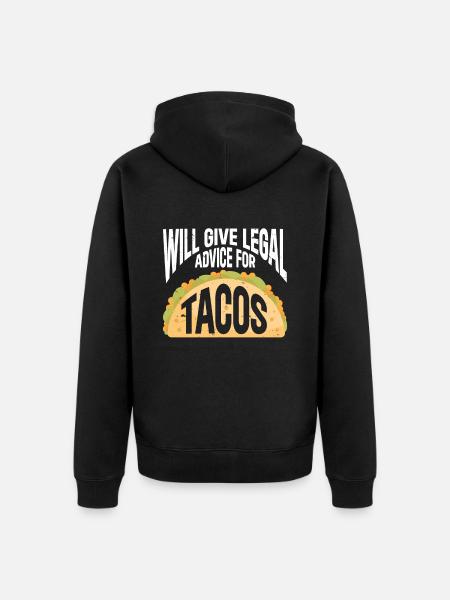 Law Lawyer - Unisex Premium Bio Zip Hoodie - Schwarz