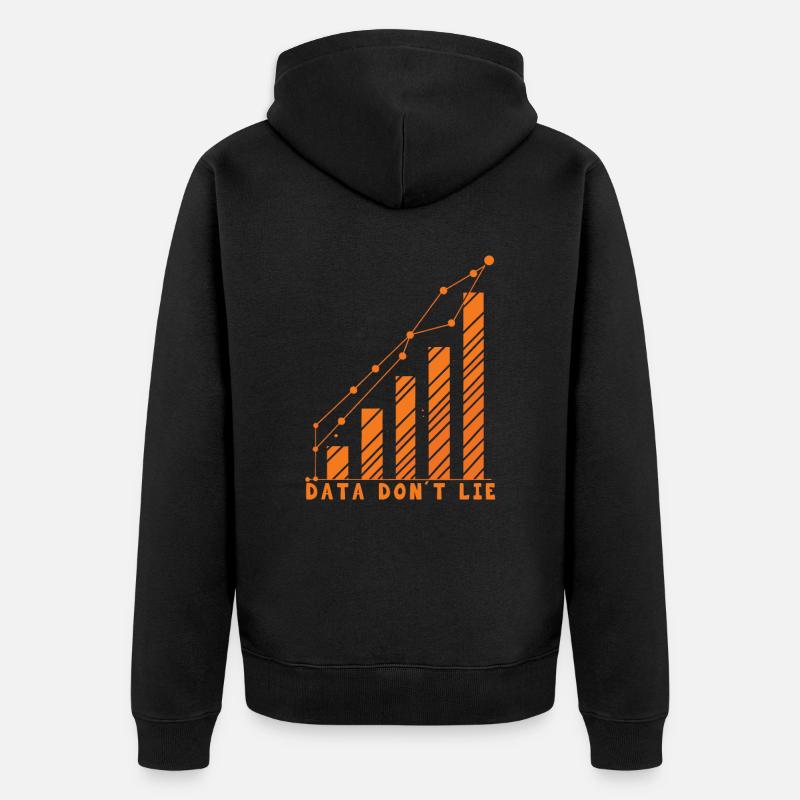 Behavioral Analyst Data Coding - Unisex Premium Organic Zip Hoodie - black