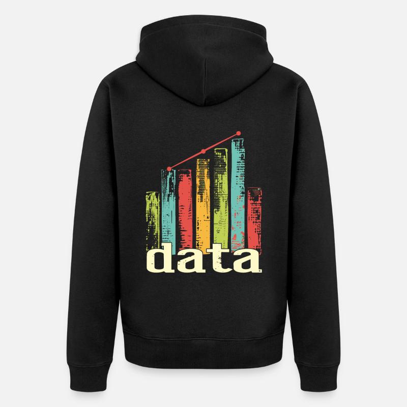 Behavioral Analyst Data Coding - Unisex Premium Organic Zip Hoodie - black