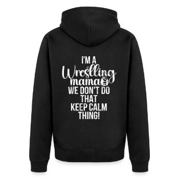 Kawaii Chibi Anime Girl Anime Merch Japanese - Unisex Premium Organic Zip Hoodie - black - Back - Nico (187cm)