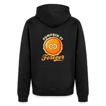 Tarte à la citrouille Pumpkin Pi Forever - Veste à capuche bio Premium Unisexe - noir - Dos - Nico (187cm)