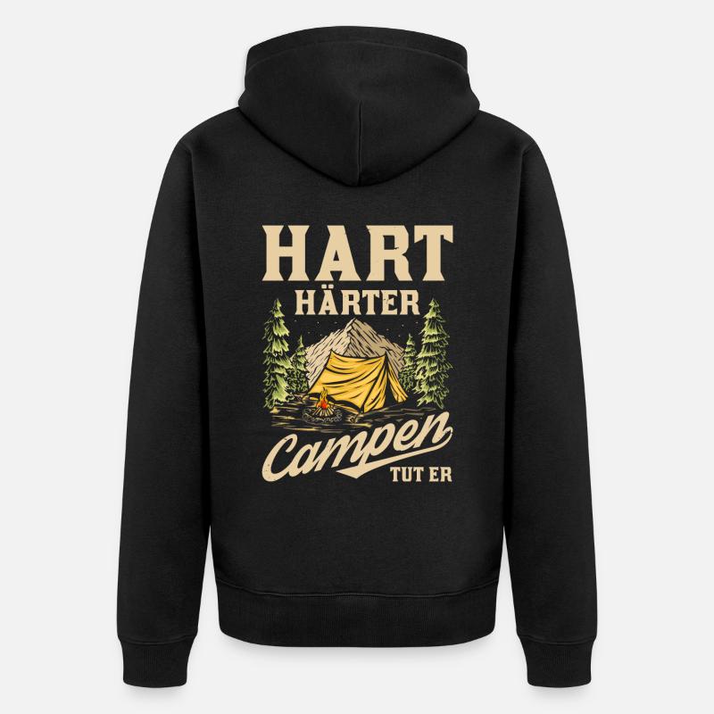Tente Camping Camping - Veste à capuche bio Premium Unisexe - noir