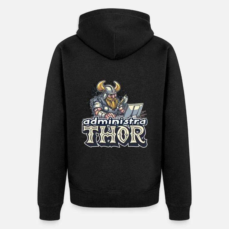 Viking Databaseadministra-thor Nerdy - Veste à capuche bio Premium Unisexe - noir