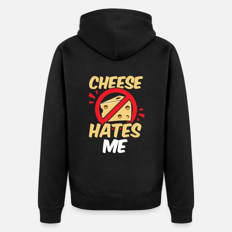 Laktosetolerant Oder Laktoseintolerant - Unisex Premium Bio Zip Hoodie - Schwarz