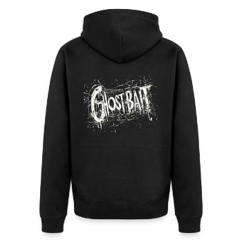 Appât fantôme Horreur Style paranormal - Veste à capuche bio Premium Unisexe - noir - Dos - Nico (187cm)