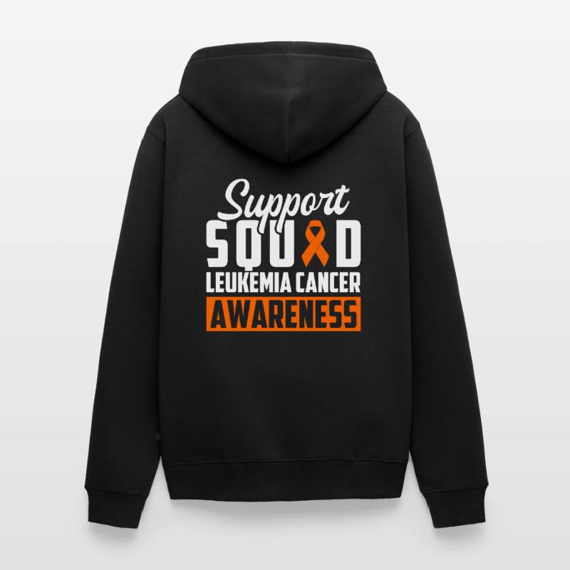 Leukämie Bewusstsein Blutkrebs Bekämpfung Unisex Premium Bio Zip Hoodie