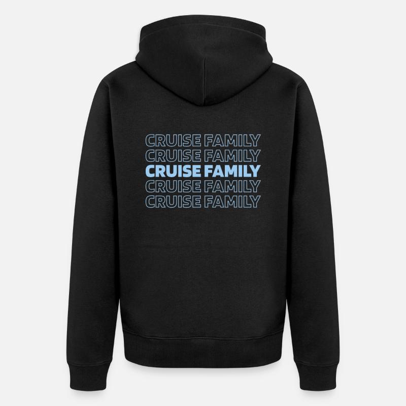 Croisière - Veste à capuche bio Premium Unisexe - noir