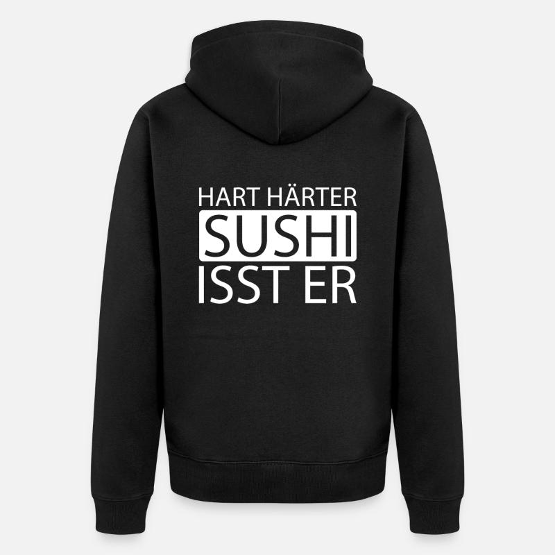 Sushi - Veste à capuche bio Premium Unisexe - noir