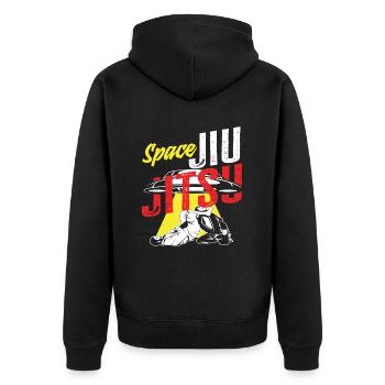 Space Jiu Jitsu UFO Arts Martiaux Design - Veste à capuche bio Premium Unisexe - noir - Dos - Nico (187cm)