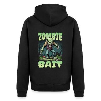 Conception de zombie d’Halloween - Veste à capuche bio Premium Unisexe - noir - Dos - Nico (187cm)