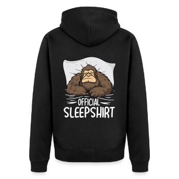 Bigfoot Chemise de nuit officielle - Veste à capuche bio Premium Unisexe - noir - Dos - Nico (187cm)