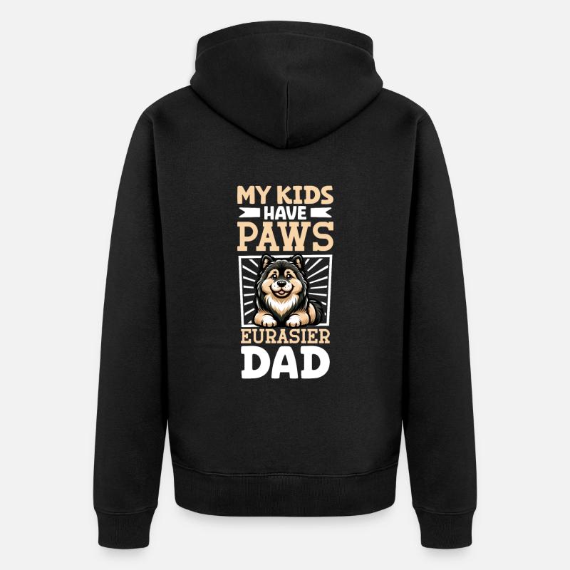 Papa Eurasier - Veste à capuche bio Premium Unisexe - noir