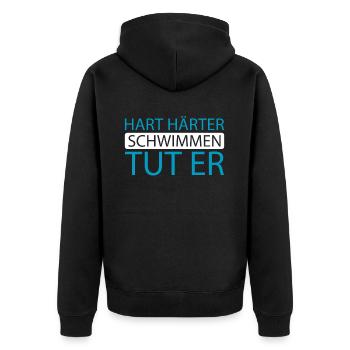 Nageurs nageurs - Veste à capuche bio Premium Unisexe - noir - Dos - Nico (187cm)