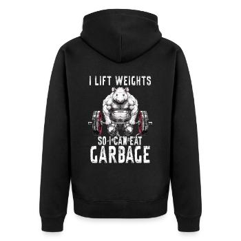 Opossum Workout Haltérophilie Gym Cadeau - Veste à capuche bio Premium Unisexe - noir - Dos - Nico (187cm)